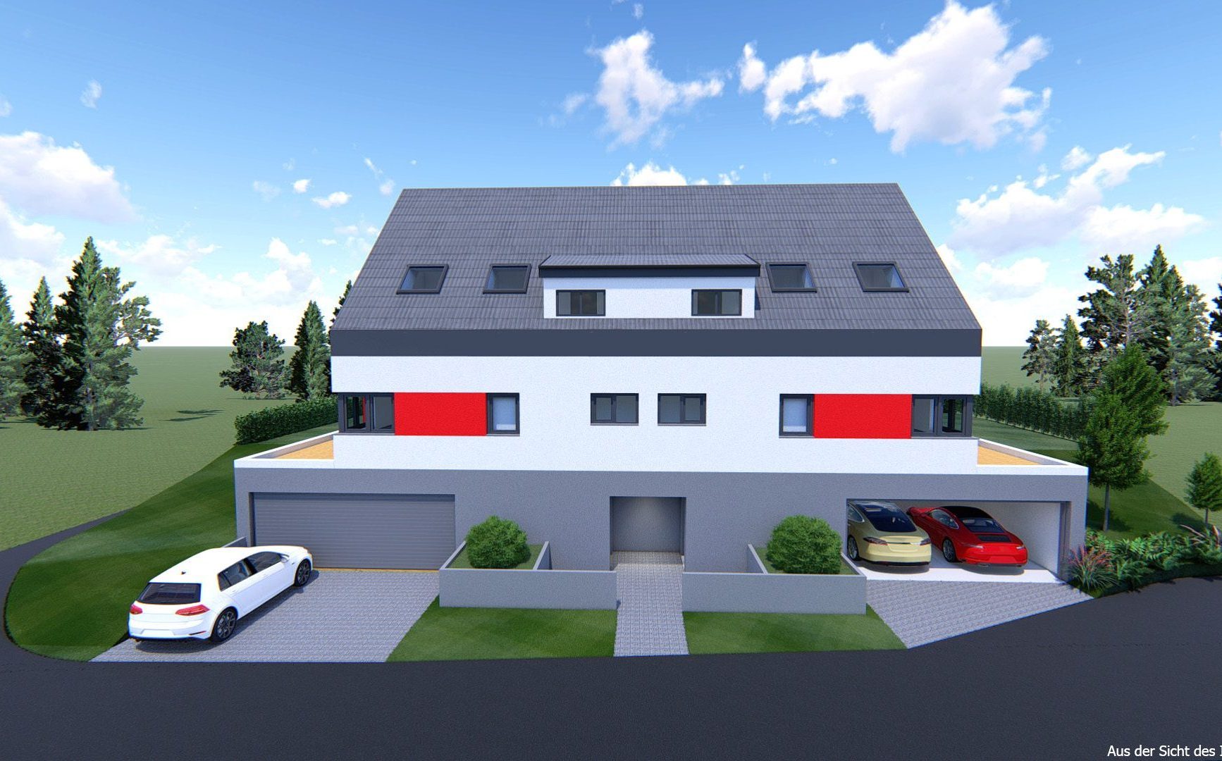 Doppelhaus Aystetten Neusäß Augsburg Schlüsselfertig Rohbau Immobilien Eigenheim