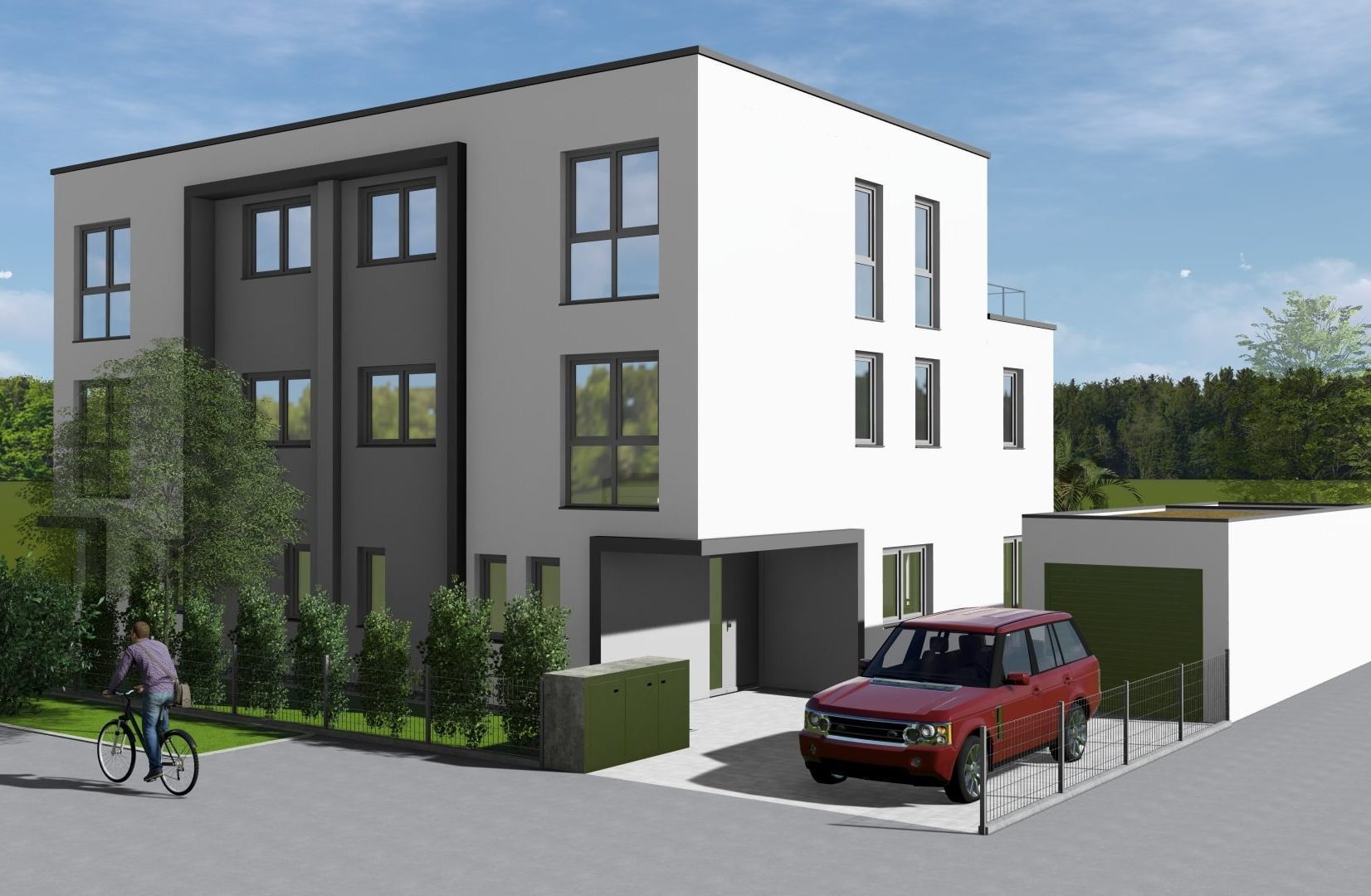 Doppelhaus Doppelhaushälfte Neubau Augsburg Lechhausen St.Anton Siedlung Neubaugebiet Rohbau Schlüsselfertig Bauträger Baufirma Bauunternehmen Eigenheim Eigentum Eigentumswohnung Kapitalanlage